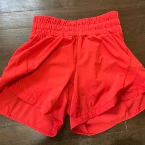 red Lululemon track that